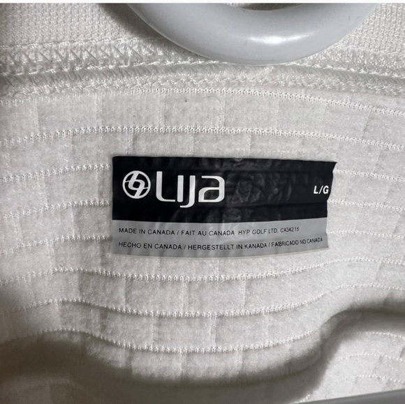 Lija Women's Waffle Knit Pullover Tennis Sweater in White, Large - Picture 11 of 14